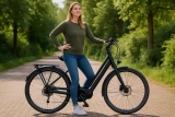 Elektrische damesfiets met royale framemaat voor langere berijdsters: comfort en controle in stijl