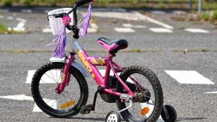 Speelplezier naast de fiets